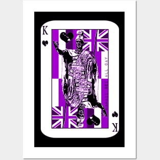 King of Hawai'i Kamehameha (purple) by Hawaii Nei All Day Posters and Art